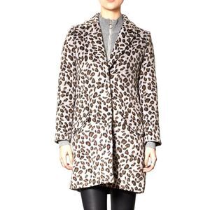Pink Martini Collection Leopard Print Long Coat Size S